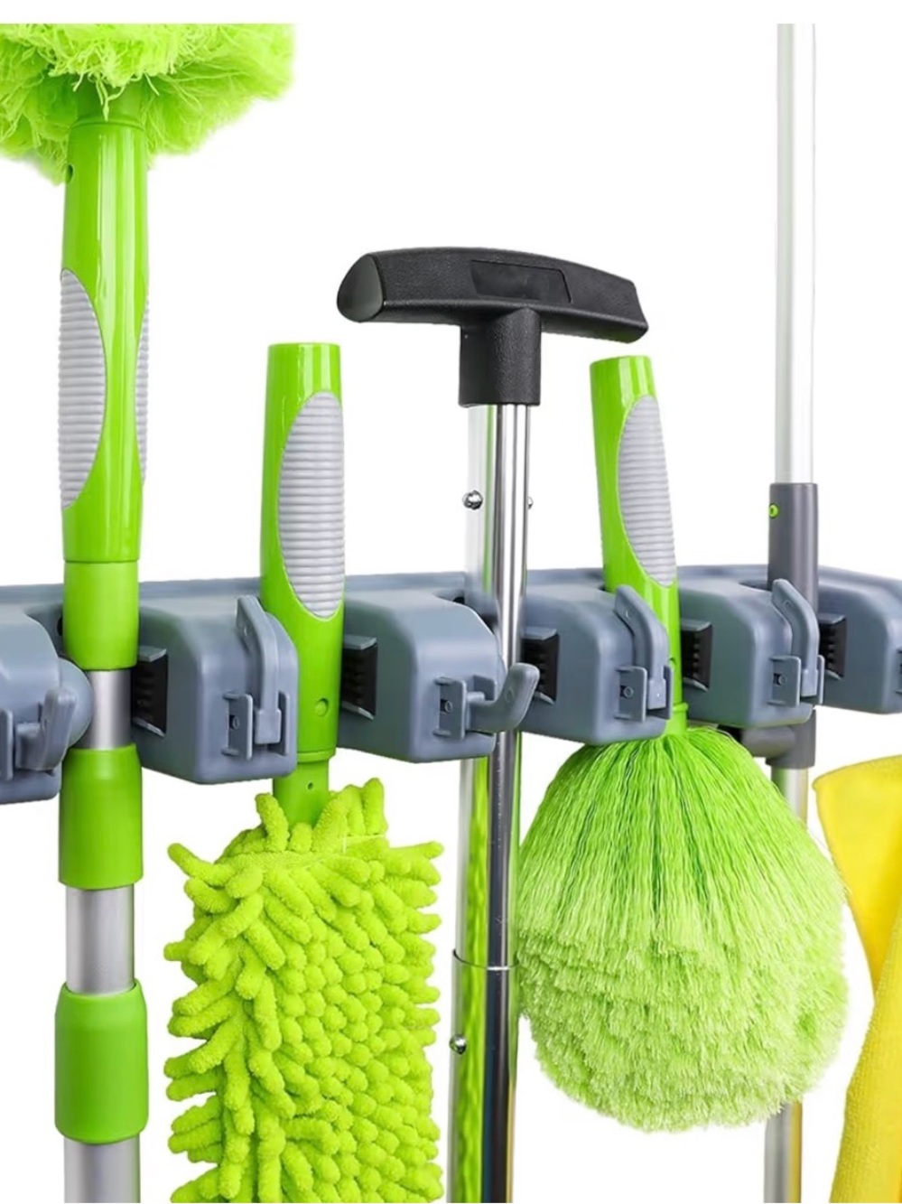 NWT Heavy Duty Wall Mount  Broom & Mop Holder- by Amazon essentials